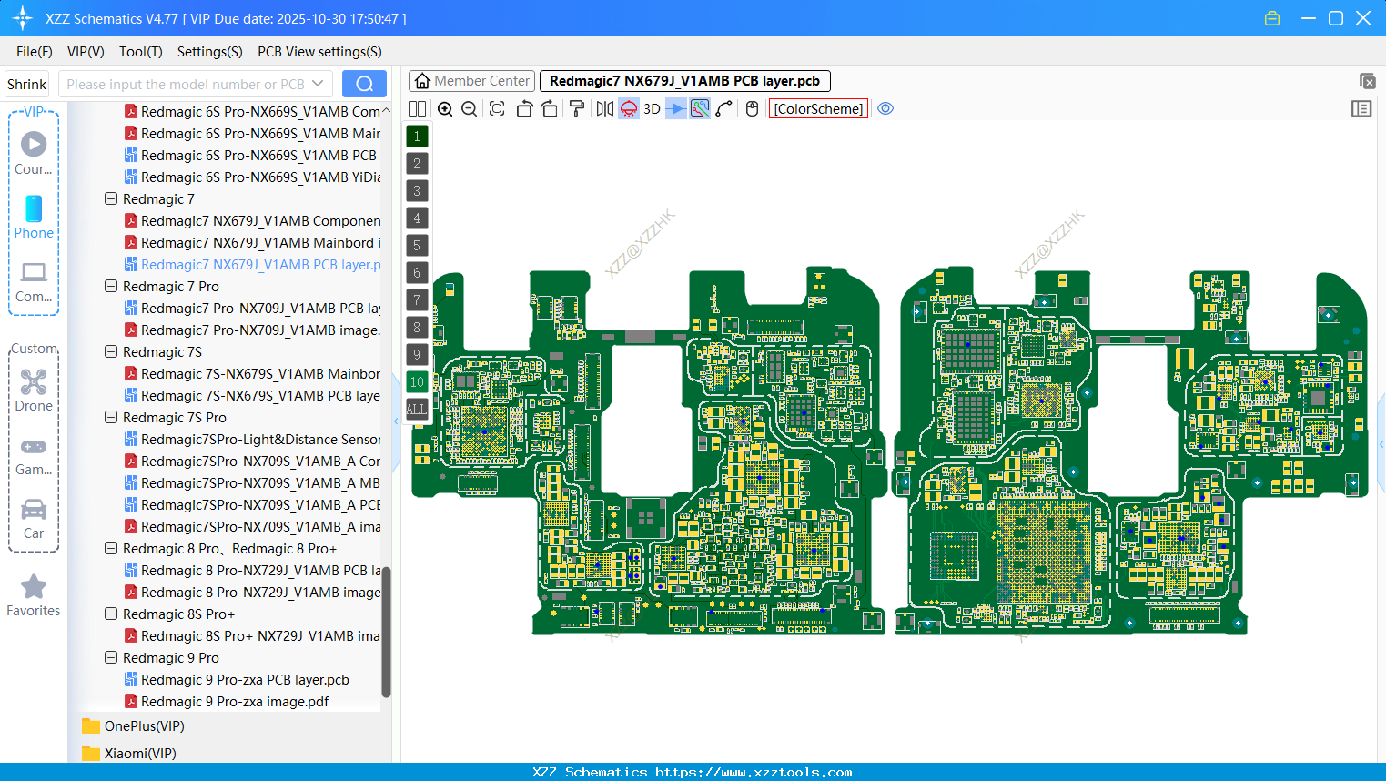 Nubia Redmagic7 NX679J_V1AMB PCB Layer